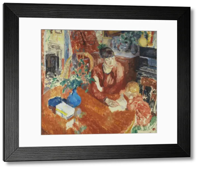 Framed Print : Education, 1912. Creator: Rik Wouters Framed Print : Education, 1912. Creator: Rik Wouters