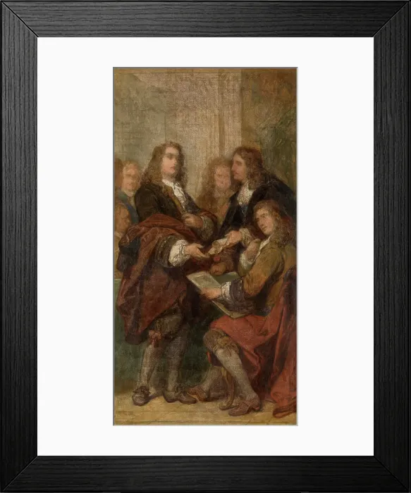 Framed Print : The Engraver Gerard Edelinck in Paris, (c1670s), c1860s. Creator: Nicaise de Keyser Framed Print : The Engraver Gerard Edelinck in Paris, (c1670s), c1860s. Creator: Nicaise de Keyser