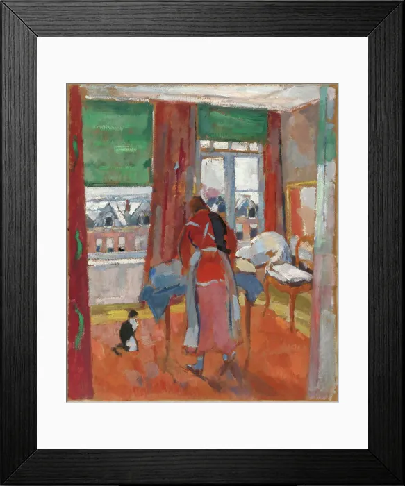 Framed Print : Ironing, 1916. Creator: Rik Wouters