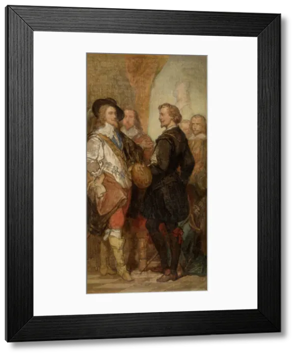 Framed Print : The Painter Anthony van Dyck in London, (c1630s), c1860s. Creator: Nicaise de Keyser Framed Print : The Painter Anthony van Dyck in London, (c1630s), c1860s. Creator: Nicaise de Keyser