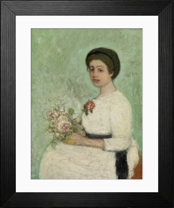 Framed Print : The Bride Josine, 1902-1920. Creator: Jakob Smits Framed Print : The Bride Josine, 1902-1920. Creator: Jakob Smits