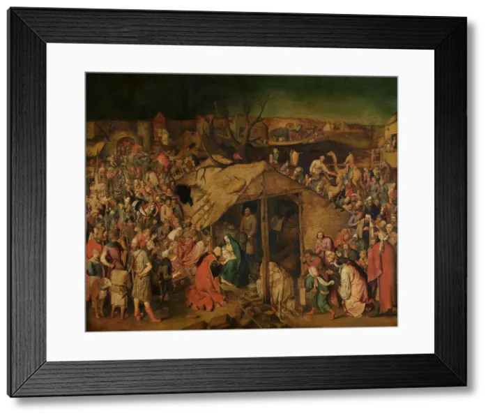 Framed Print : The Adoration of the Magi, c1580-1630. Creator: Pieter Brueghel the Younger Framed Print : The Adoration of the Magi, c1580-1630. Creator: Pieter Brueghel the Younger
