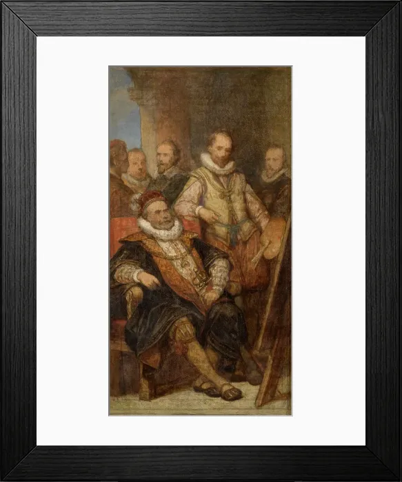 Framed Print : The Painter Bartholomeus Spranger in Vienna, (c1670s), c1860s. Creator: Nicaise de Keyser Framed Print : The Painter Bartholomeus Spranger in Vienna, (c1670s), c1860s. Creator: Nicaise de Keyser