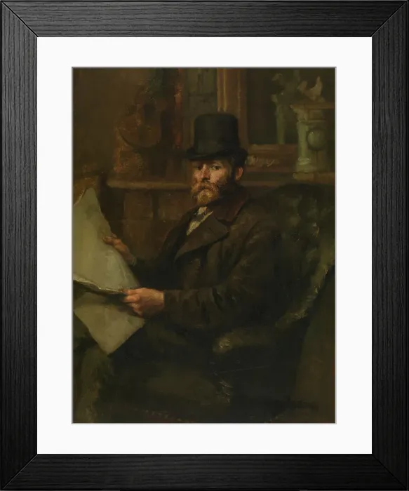 Framed Print : The Sculptor Robert Fabri, c1890s. Creator: Jan Stobbaerts Framed Print : The Sculptor Robert Fabri, c1890s. Creator: Jan Stobbaerts