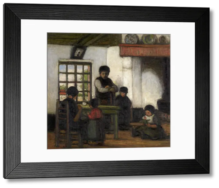 Framed Print : Interior in the Kempen, 1922. Creator: Jakob Smits Framed Print : Interior in the Kempen, 1922. Creator: Jakob Smits