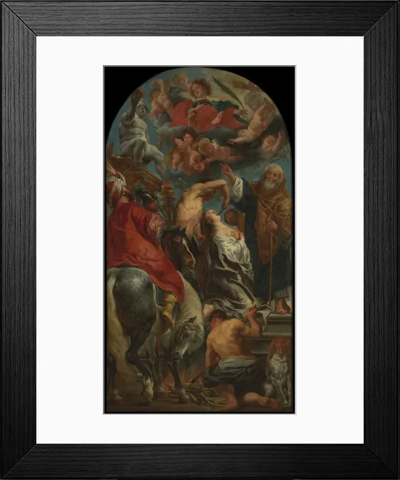 Framed Print : The Martyrdom of Saint Apollonia, 1628. Creator: Jacob Jordaens I Framed Print : The Martyrdom of Saint Apollonia, 1628. Creator: Jacob Jordaens I