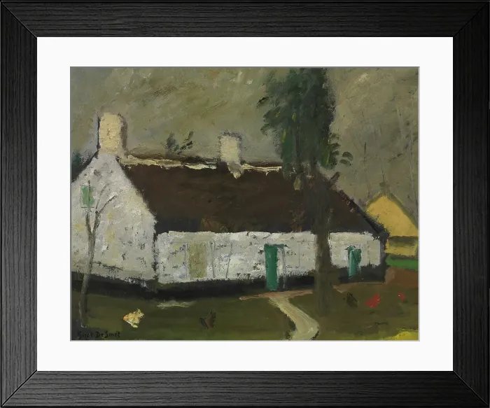 Framed Print : White Farm, 1941. Creator: Gustave De Smet Framed Print : White Farm, 1941. Creator: Gustave De Smet