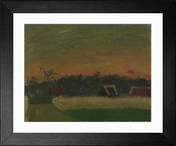 Framed Print : Sunset, 1942. Creator: Gustave De Smet Framed Print : Sunset, 1942. Creator: Gustave De Smet