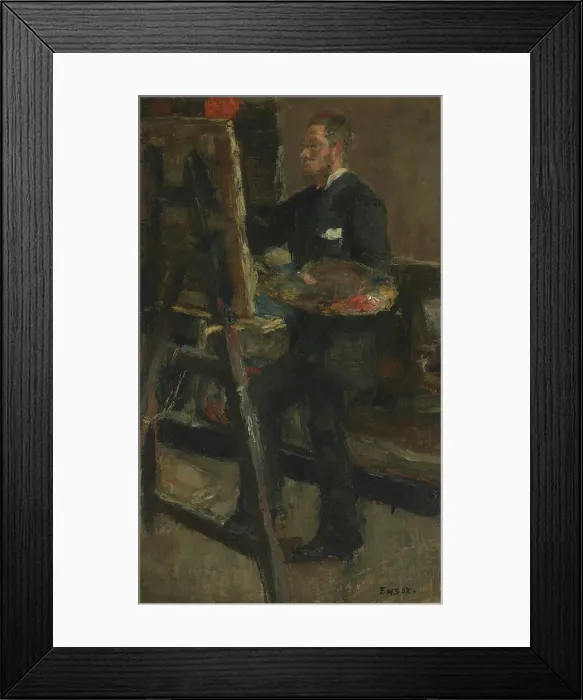 Framed Print : The Painter Alfred William Finch, 1880 or 1882. Creator: James Ensor Framed Print : The Painter Alfred William Finch, 1880 or 1882. Creator: James Ensor