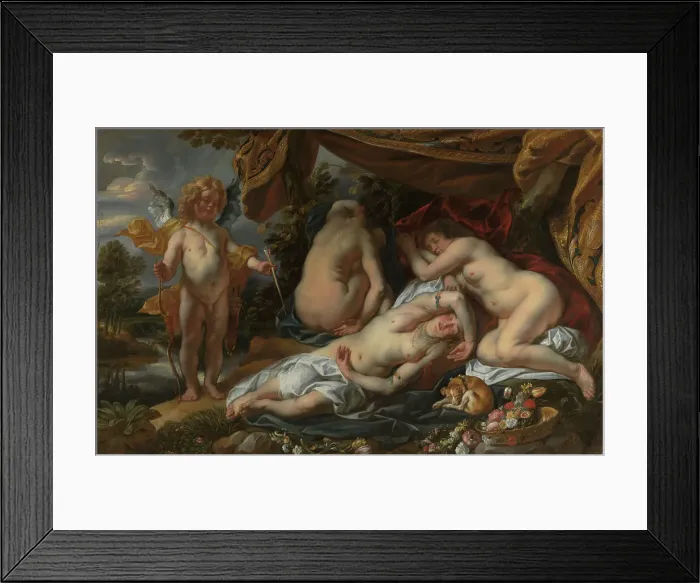 Framed Print : Cupid and Psyche, c1620-1670s. Creator: Jacob Jordaens I
