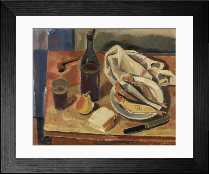 Framed Print : Still Life with Herring, 1934. Creator: Gustave De Smet Framed Print : Still Life with Herring, 1934. Creator: Gustave De Smet