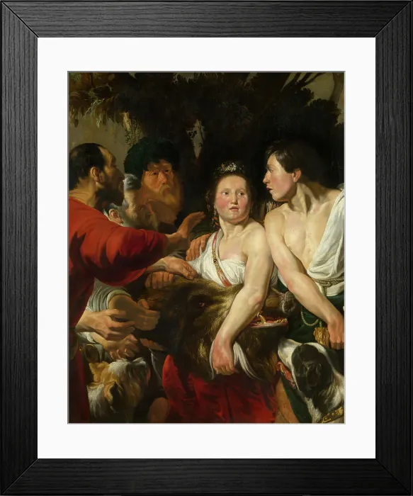 Framed Print : Meleager and Atalante, 1617-1618. Creator: Jacob Jordaens I Framed Print : Meleager and Atalante, 1617-1618. Creator: Jacob Jordaens I