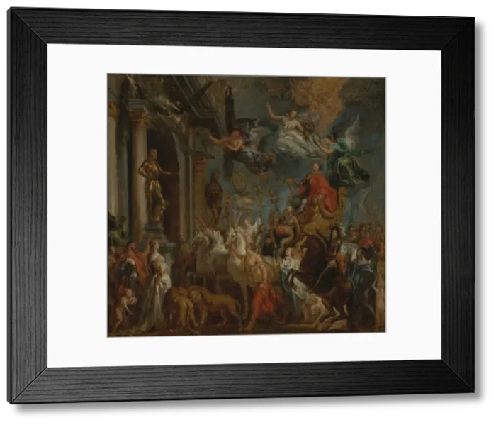 Framed Print : The Triumph of Frederik Hendrik, 1650-1651. Creator: Jacob Jordaens I Framed Print : The Triumph of Frederik Hendrik, 1650-1651. Creator: Jacob Jordaens I