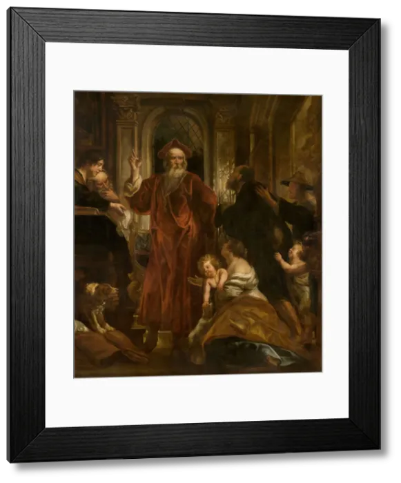 Framed Print : Saint Ivo of Brittany, c1620-1670. Creator: Jacob Jordaens I Framed Print : Saint Ivo of Brittany, c1620-1670. Creator: Jacob Jordaens I
