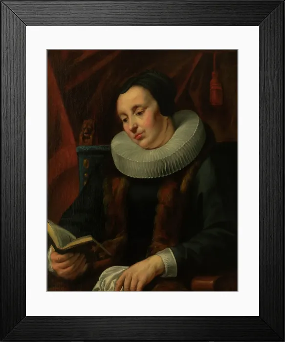 Framed Print : Portrait of a Woman, 1640-1645. Creator: Jacob Jordaens I Framed Print : Portrait of a Woman, 1640-1645. Creator: Jacob Jordaens I
