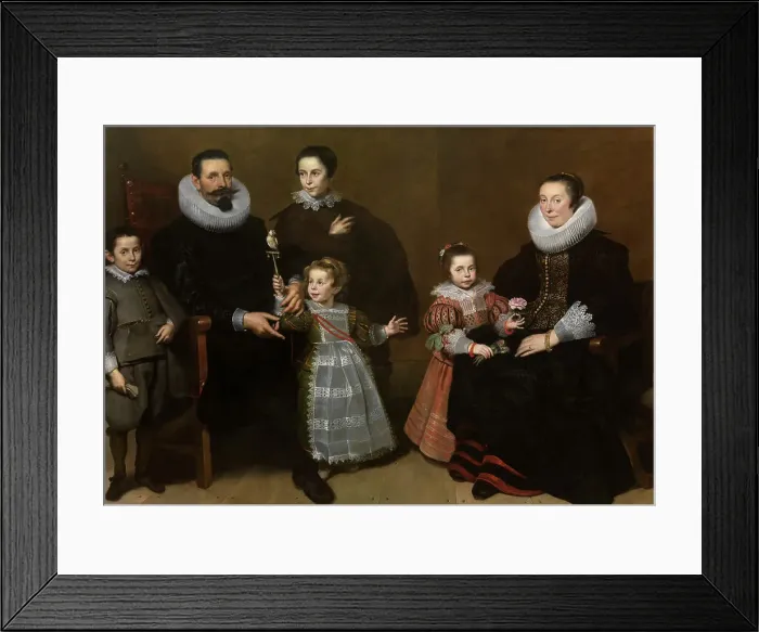 Framed Print : Portrait of a Family, 1631. Creator: Cornelis de Vos Framed Print : Portrait of a Family, 1631. Creator: Cornelis de Vos