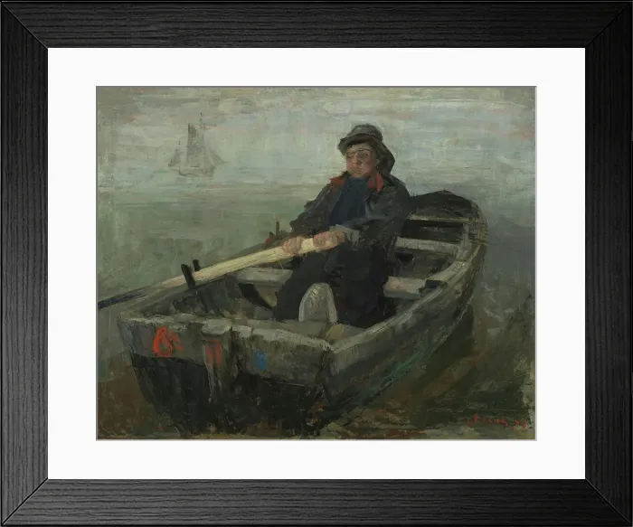 Framed Print : The Rower, 1883. Creator: James Ensor Framed Print : The Rower, 1883. Creator: James Ensor