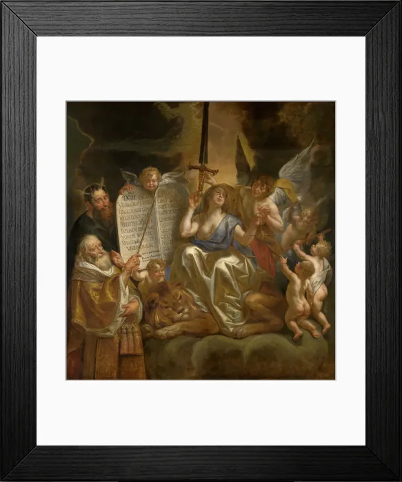Framed Print : Human Law Founded on the Divine Justice, 1665. Creator: Jacob Jordaens I Framed Print : Human Law Founded on the Divine Justice, 1665. Creator: Jacob Jordaens I