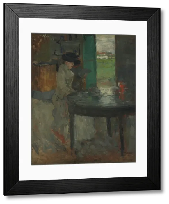 Framed Print : The Wait, 1879 and / or 1882. Creator: James Ensor