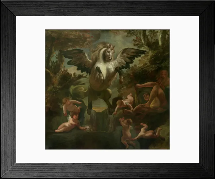 Framed Print : Pegasus, 1663-1665. Creator: Jacob Jordaens I Framed Print : Pegasus, 1663-1665. Creator: Jacob Jordaens I
