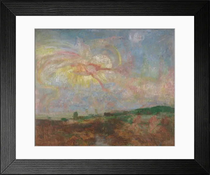 Framed Print : Adam and Eve Expelled from Paradise, 1887. Creator: James Ensor Framed Print : Adam and Eve Expelled from Paradise, 1887. Creator: James Ensor