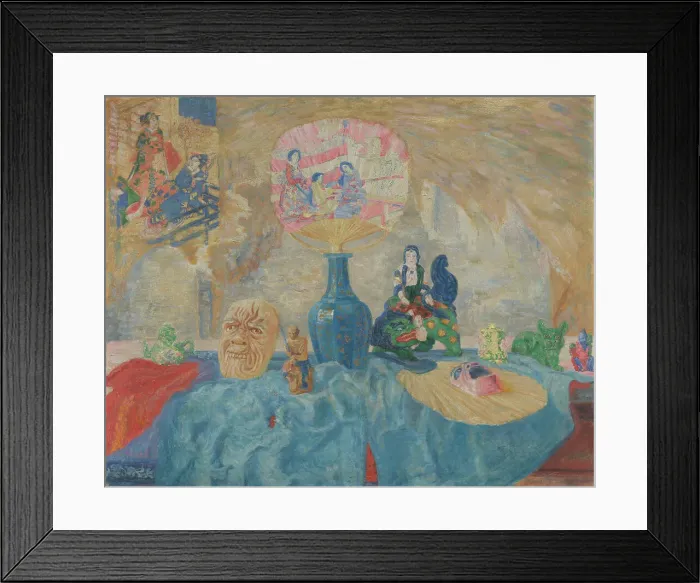 Framed Print : Still Life with Chinoiseries, 1906. Creator: James Ensor Framed Print : Still Life with Chinoiseries, 1906. Creator: James Ensor