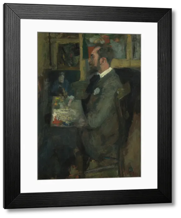 Framed Print : Theo Hannon, 1881-1882. Creator: James Ensor Framed Print : Theo Hannon, 1881-1882. Creator: James Ensor
