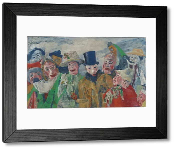 Framed Print : The Intrigue, 1890. Creator: James Ensor Framed Print : The Intrigue, 1890. Creator: James Ensor