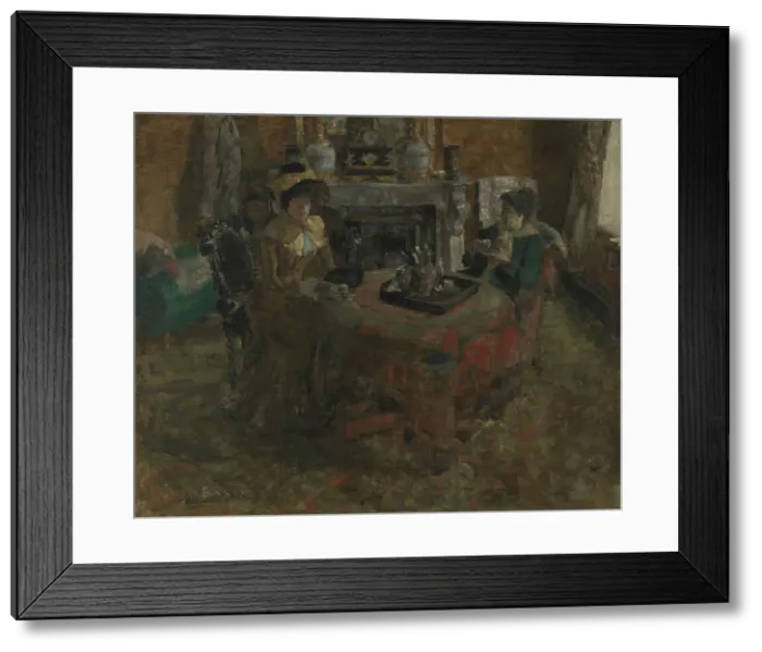 Framed Print : Afternoon in Ostend, 1881. Creator: James Ensor Framed Print : Afternoon in Ostend, 1881. Creator: James Ensor