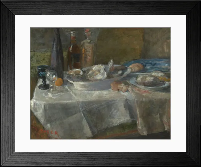 Framed Print : Still Life with Oysters (study of light), 1882. Creator: James Ensor Framed Print : Still Life with Oysters (study of light), 1882. Creator: James Ensor