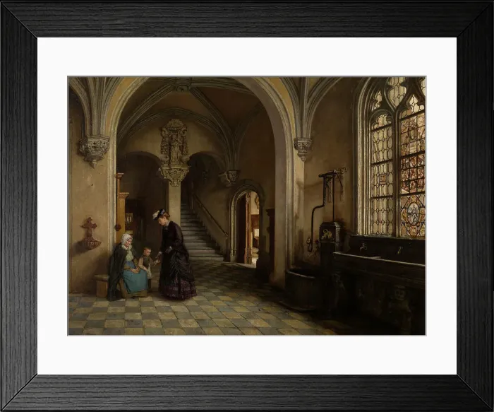 Framed Print : Interior of the Church of Saint Paul in Antwerp, 1865-1869. Creator: Henri Jean Augustin de Braekeleer Framed Print : Interior of the Church of Saint Paul in Antwerp, 1865-1869. Creator: Henri Jean Augustin de Braekeleer