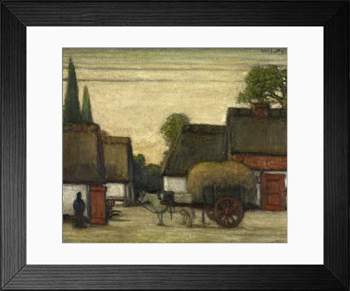 Framed Print : Haycart, c1900-1920. Creator: Jakob Smits Framed Print : Haycart, c1900-1920. Creator: Jakob Smits