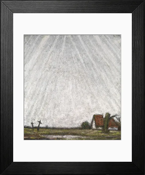 Framed Print : Heaven Weeping upon the Rubble, c1900-1920. Creator: Jakob Smits Framed Print : Heaven Weeping upon the Rubble, c1900-1920. Creator: Jakob Smits