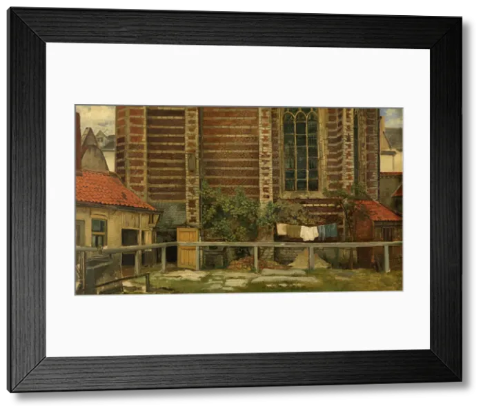 Framed Print : The Chapel of Grace in Antwerp, 1866. Creator: Henri Jean Augustin de Braekeleer Framed Print : The Chapel of Grace in Antwerp, 1866. Creator: Henri Jean Augustin de Braekeleer