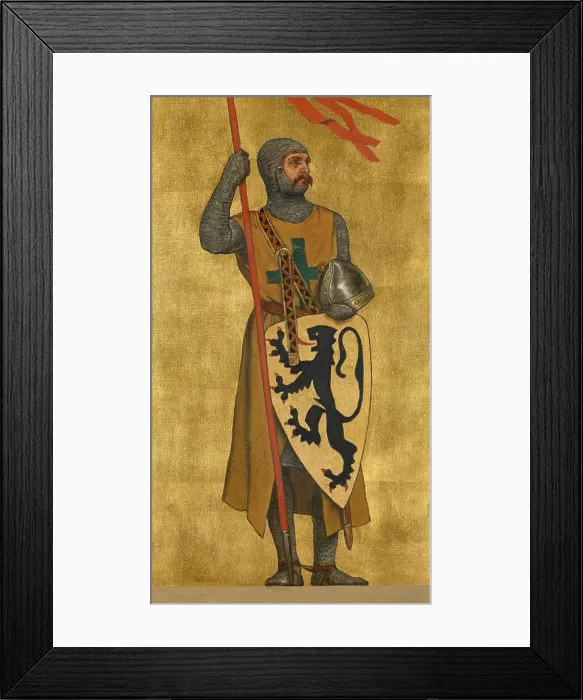 Framed Print : Philip of Alsace, 1889. Creator: Albrecht De Vriendt