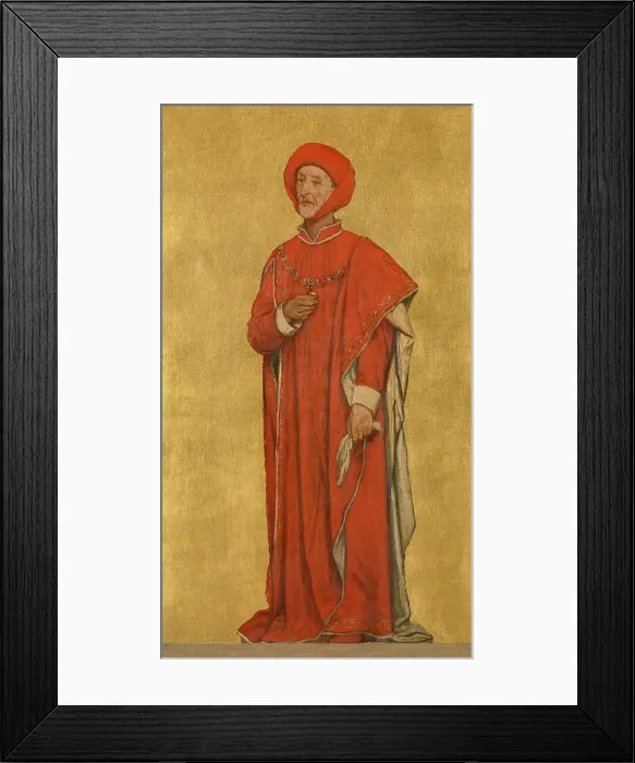 Framed Print : Lord of Gruuthuse, 1889. Creator: Albrecht De Vriendt Framed Print : Lord of Gruuthuse, 1889. Creator: Albrecht De Vriendt