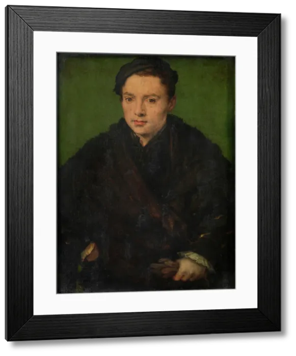Framed Print : Portrait of a Man, mid-16th century. Creator: Corneille de Lyon Framed Print : Portrait of a Man, mid-16th century. Creator: Corneille de Lyon