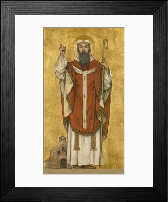 Framed Print : Saint Boniface of Mainz, 1889. Creator: Albrecht De Vriendt Framed Print : Saint Boniface of Mainz, 1889. Creator: Albrecht De Vriendt