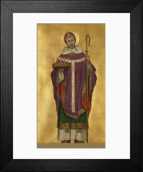 Framed Print : Saint Donatian of Reims, 1889. Creator: Albrecht De Vriendt Framed Print : Saint Donatian of Reims, 1889. Creator: Albrecht De Vriendt