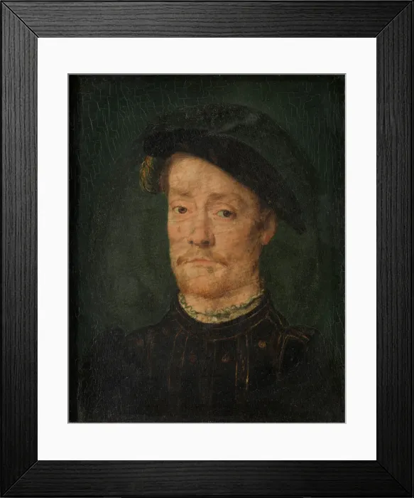 Framed Print : Portrait of a Man. Creator: Corneille de Lyon Framed Print : Portrait of a Man. Creator: Corneille de Lyon