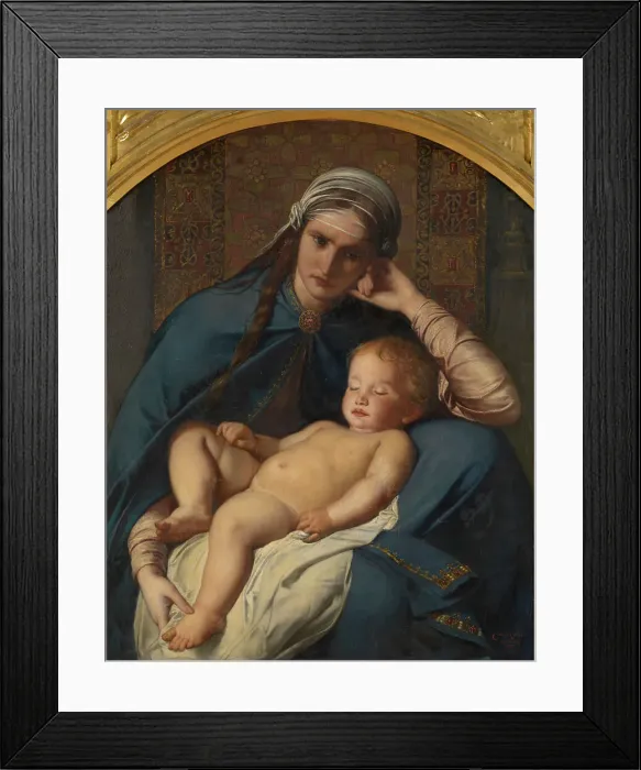 Framed Print : Mother of the Messiah and the Four Evangelists, 1873. Creator: Charles Verlat Framed Print : Mother of the Messiah and the Four Evangelists, 1873. Creator: Charles Verlat