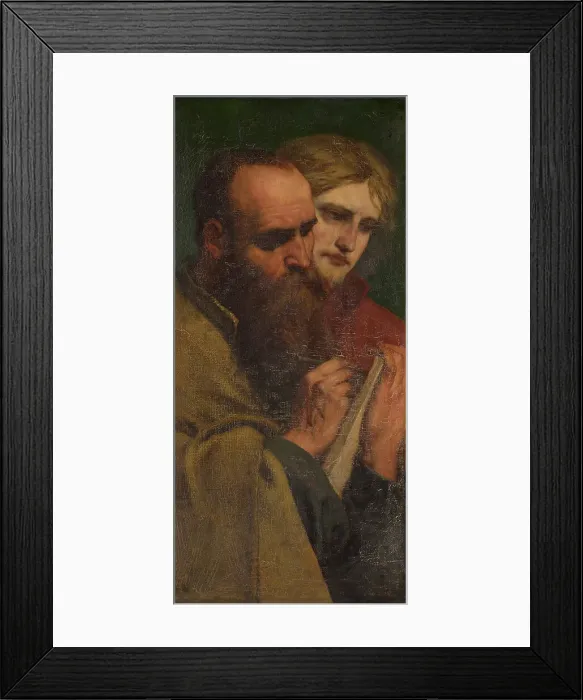 Framed Print : Mother of the Messiah and the Four Evangelists, 1873. Creator: Charles Verlat Framed Print : Mother of the Messiah and the Four Evangelists, 1873. Creator: Charles Verlat