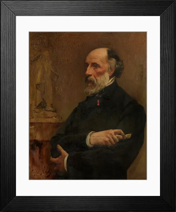 Framed Print : The Sculptor Jacques De Braekeleer, 1886. Creator: Charles Verlat