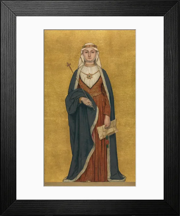 Framed Print : Joan of Flanders, Daughter of Baldwin of Constantinople, 1889. Creator: Albrecht De Vriendt Framed Print : Joan of Flanders, Daughter of Baldwin of Constantinople, 1889. Creator: Albrecht De Vriendt
