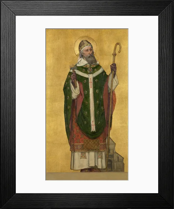 Framed Print : Saint Eloi Bishop of Noyon, 1889. Creator: Albrecht De Vriendt Framed Print : Saint Eloi Bishop of Noyon, 1889. Creator: Albrecht De Vriendt