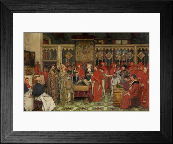 Framed Print : The First Chapter of the Order of the Golden Fleece, 1893-1900. Creator: Albrecht De Vriendt Framed Print : The First Chapter of the Order of the Golden Fleece, 1893-1900. Creator: Albrecht De Vriendt