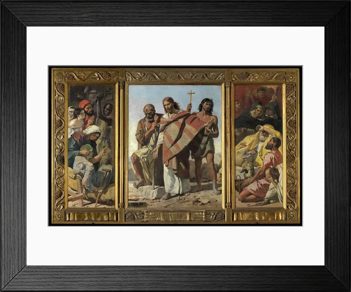 Framed Print : Vox Dei, 1877. Creator: Charles Verlat Framed Print : Vox Dei, 1877. Creator: Charles Verlat