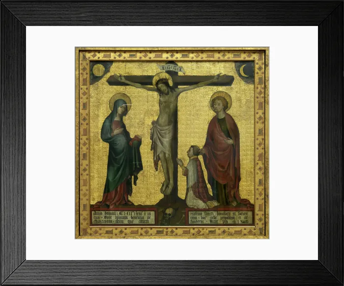 Framed Print : Calvary of Hendrik van Rijn, c1363. Creator: Anon Framed Print : Calvary of Hendrik van Rijn, c1363. Creator: Anon