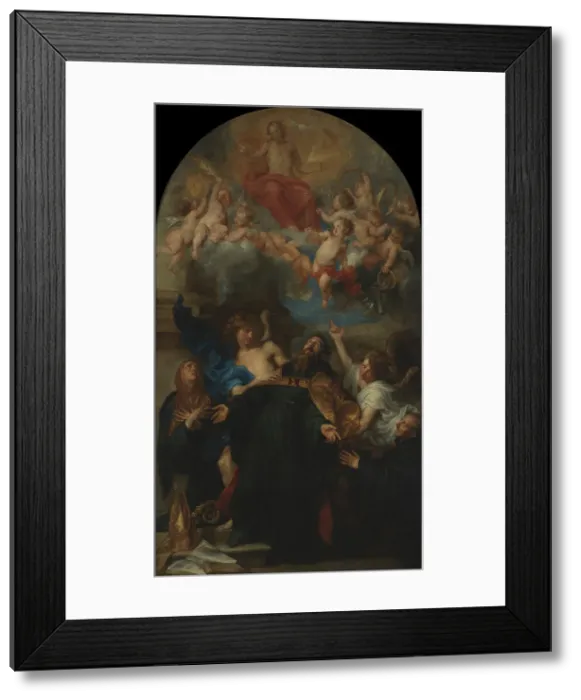 Framed Print : Saint Augustine in Ecstasy, 1628. Creator: Anthony van Dyck Framed Print : Saint Augustine in Ecstasy, 1628. Creator: Anthony van Dyck