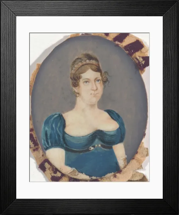 Framed Print : Portrait of a Woman, c17th century. Creator: Anon Framed Print : Portrait of a Woman, c17th century. Creator: Anon